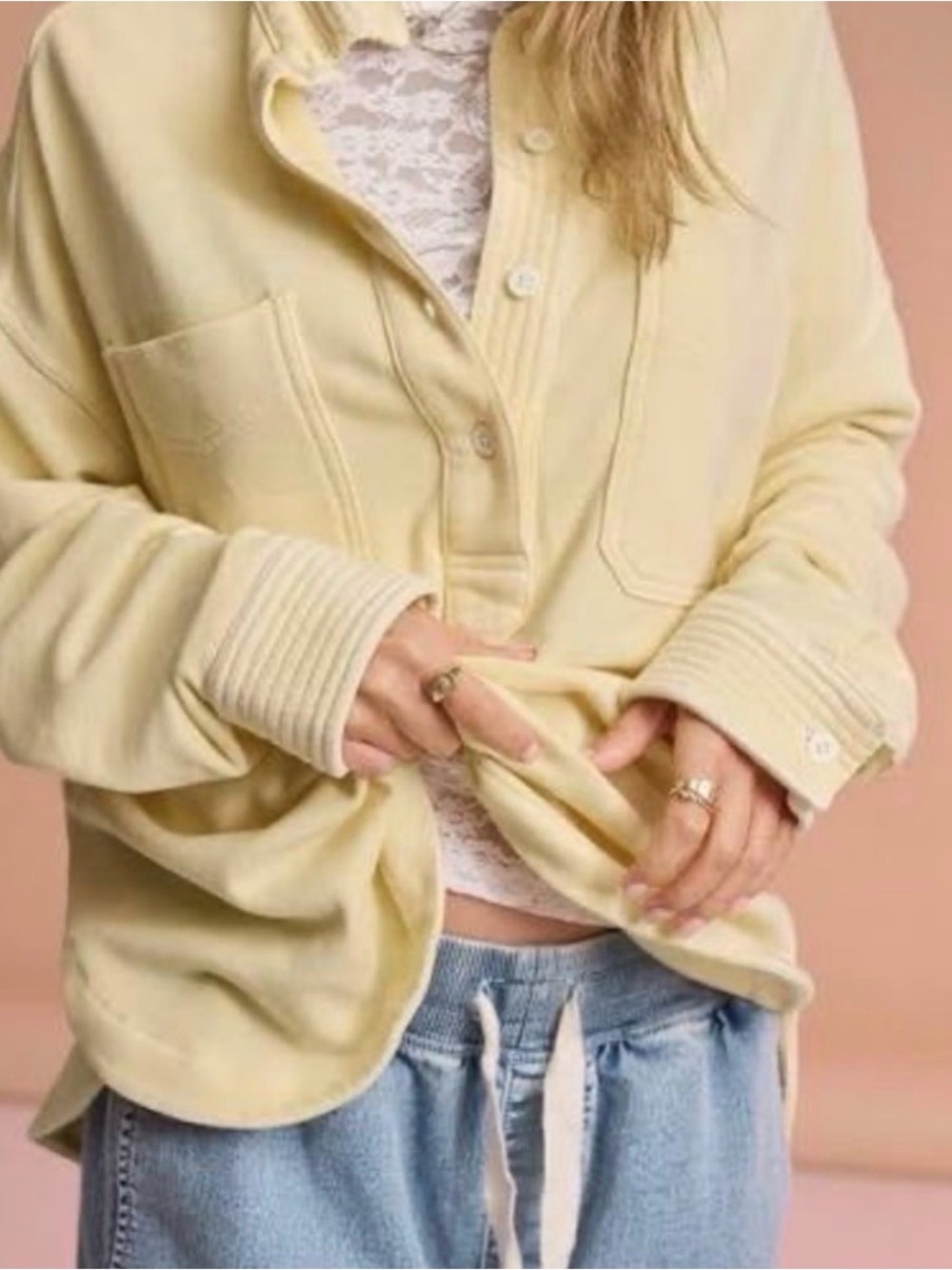 Aerie Oversized Sweatshirt Top Collared. Size XL.   Excellent condition.